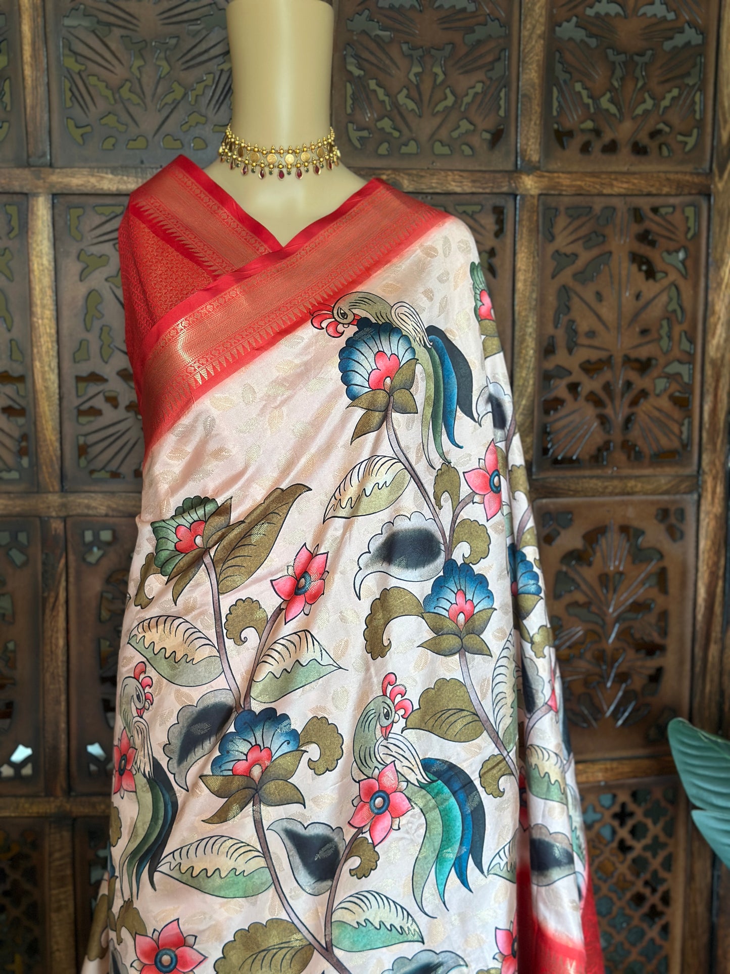 Red Kanchi Kalamkari