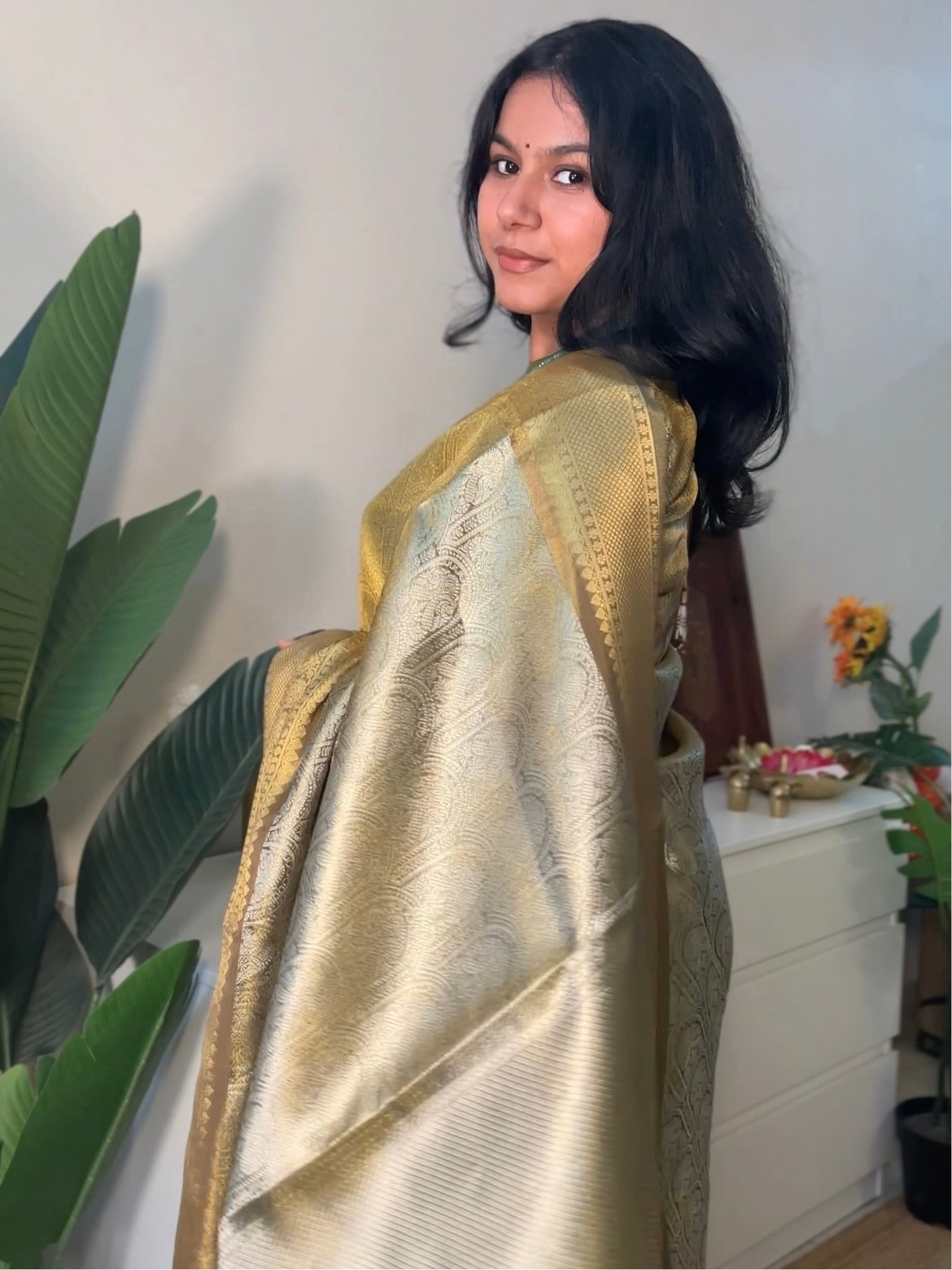 Sobitha Dhulipala kanjivaram saree