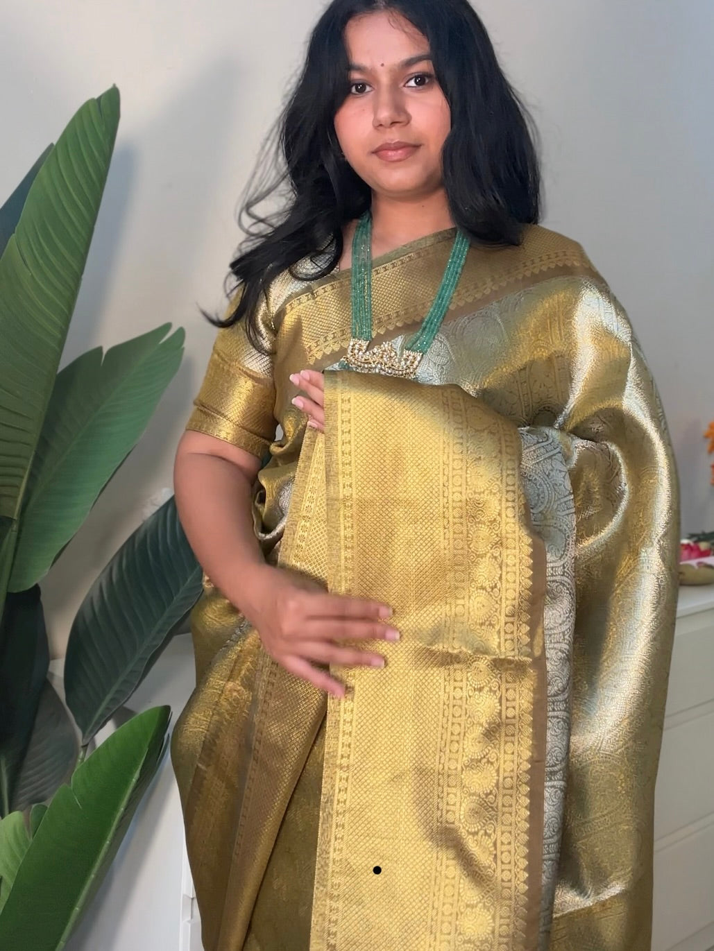 Sobitha Dhulipala kanjivaram saree