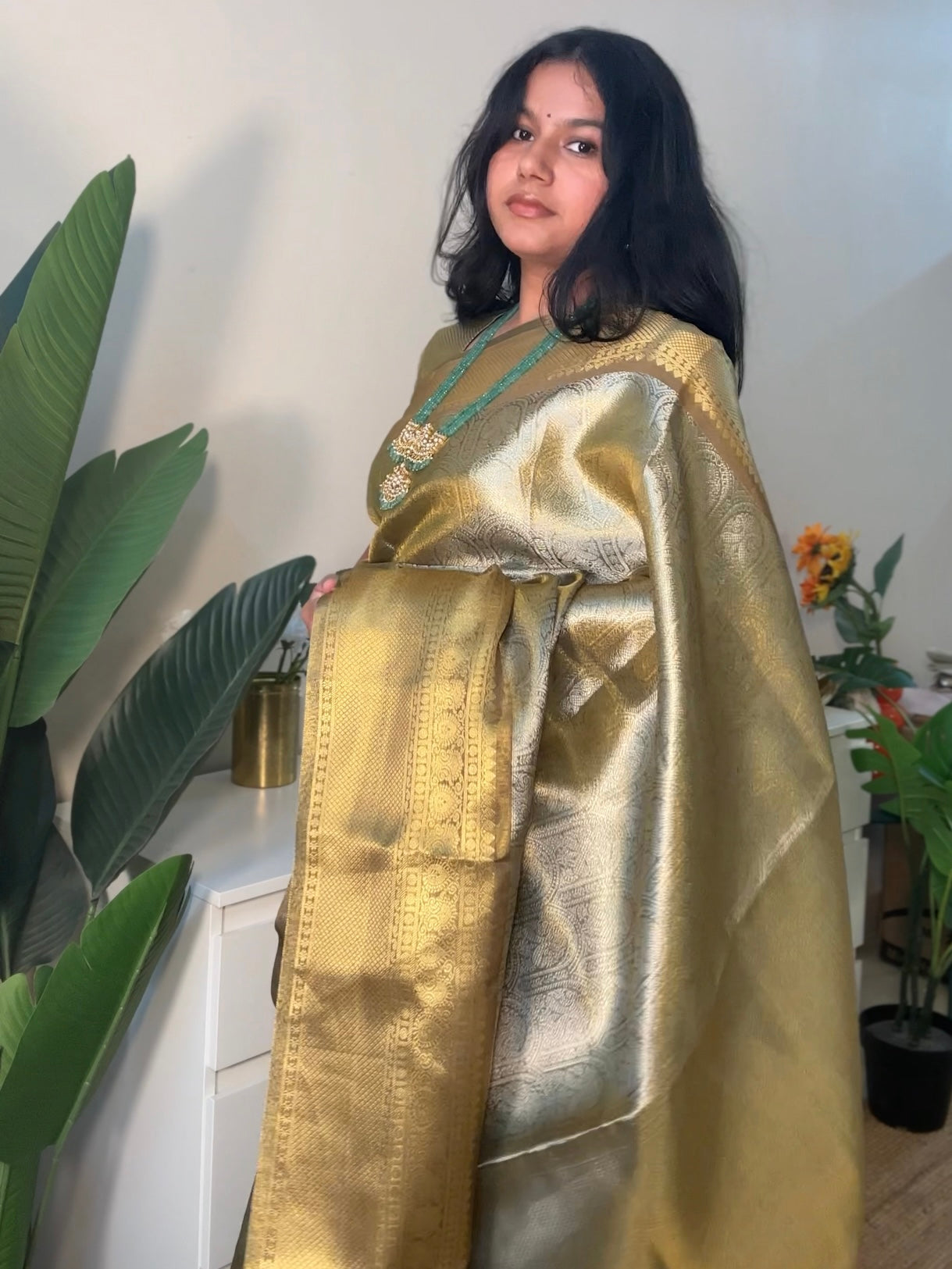 Sobitha Dhulipala kanjivaram saree