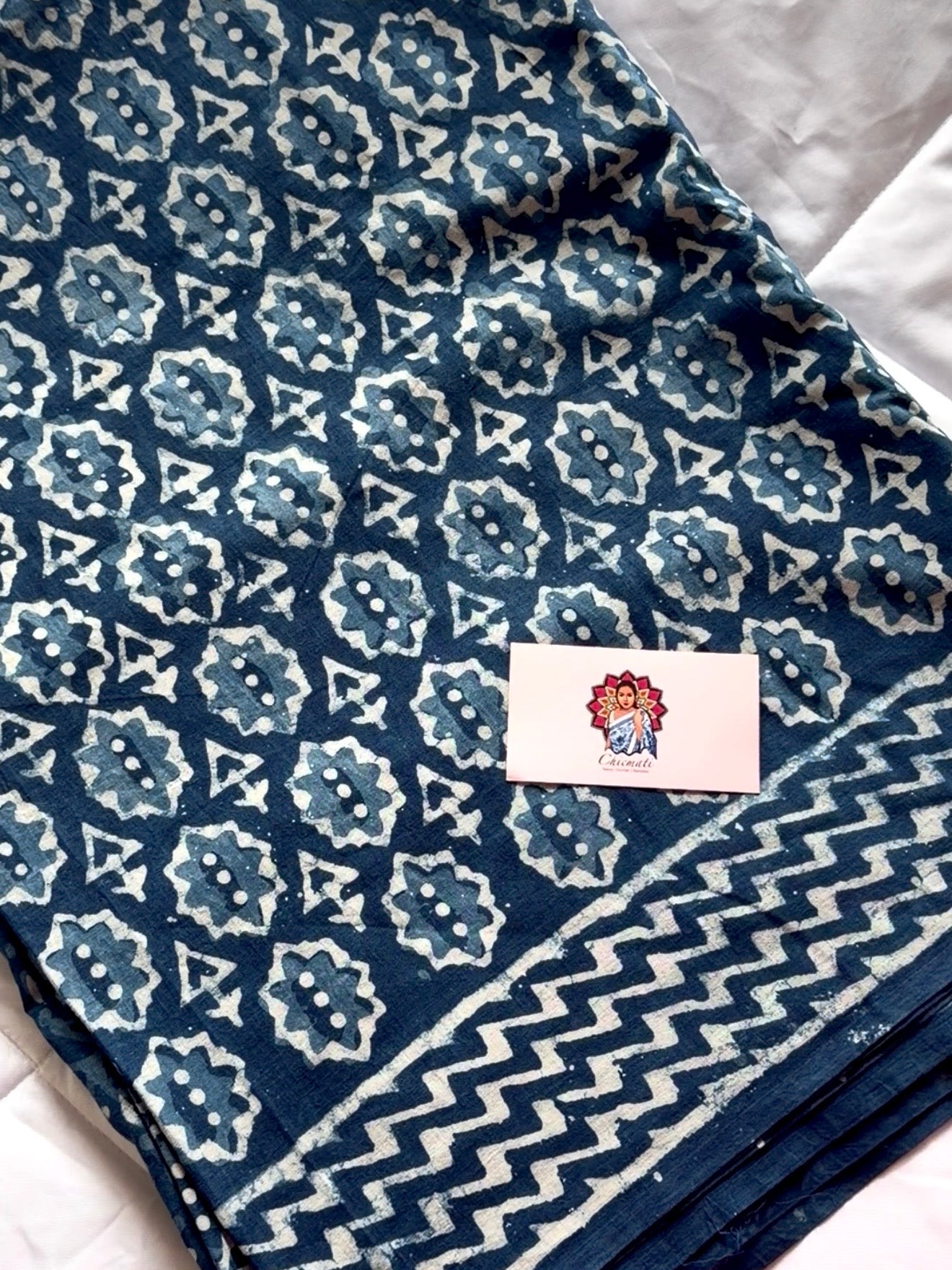 Indigo Pure Mulmul Cotton