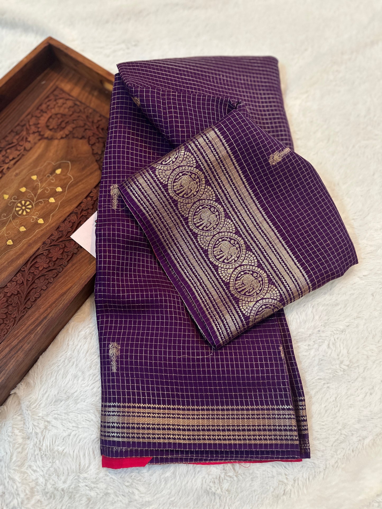 Vintage Purple Saree
