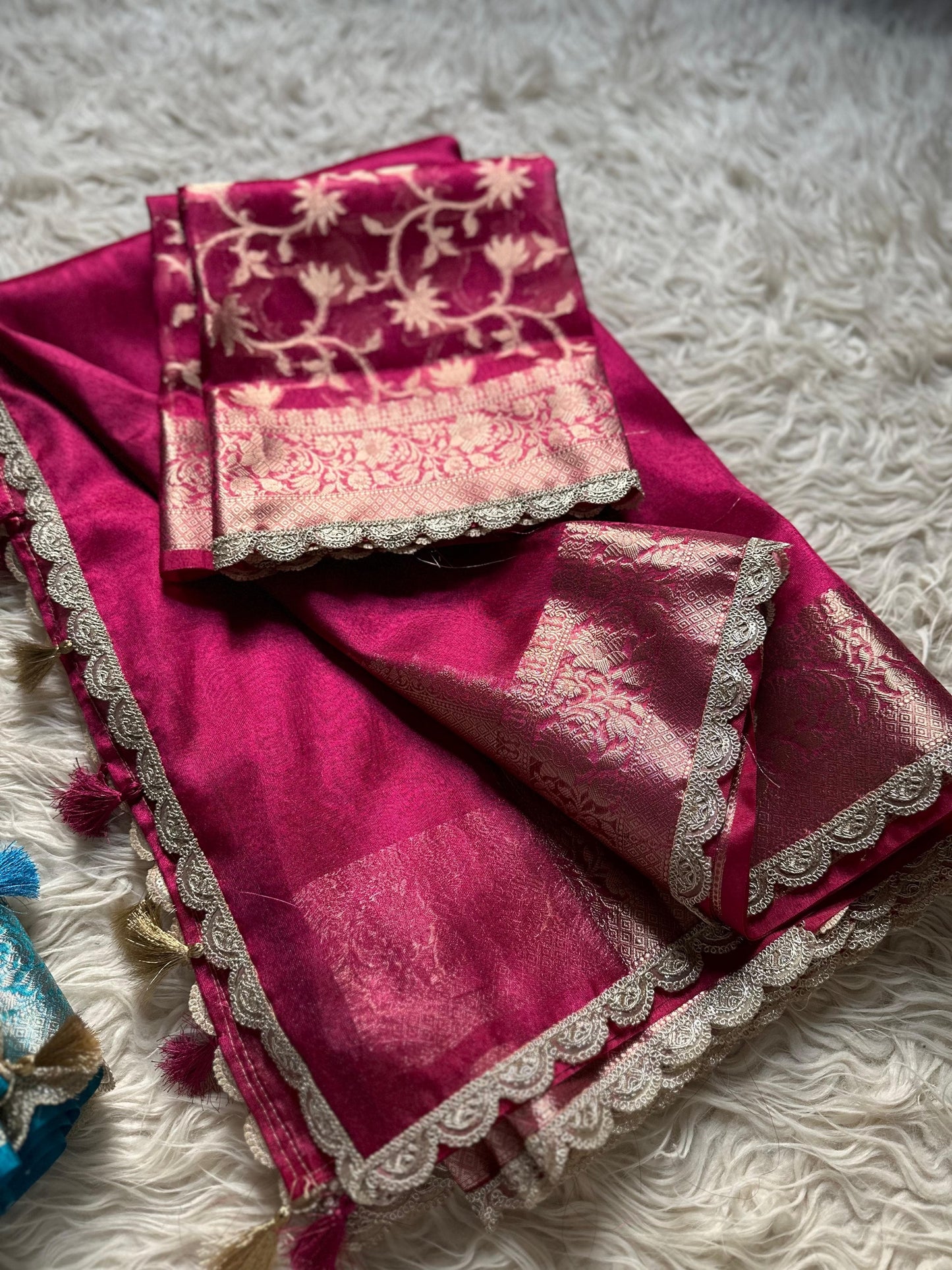 Tarang Pink Tissue Saree