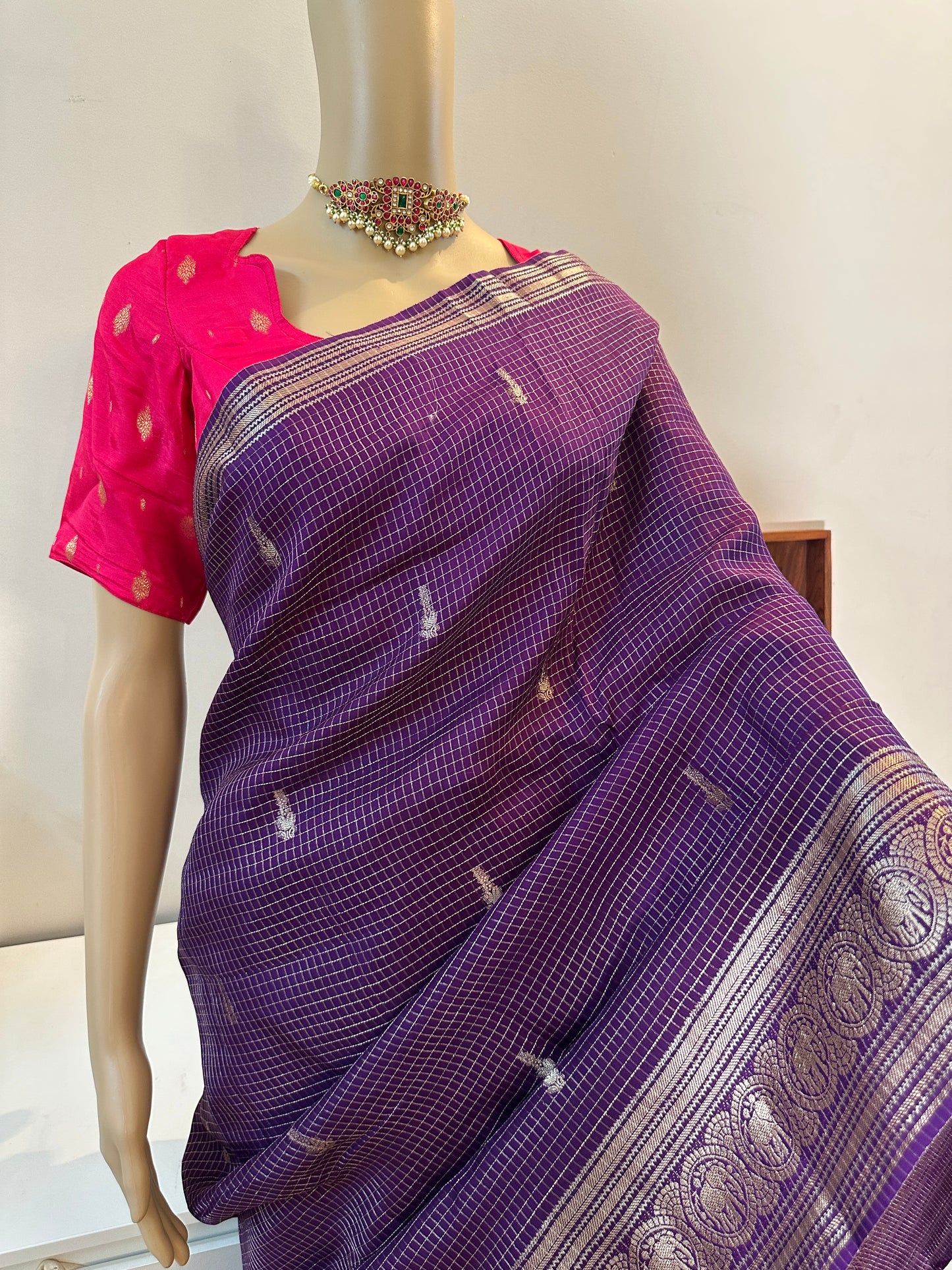 Vintage Purple Saree