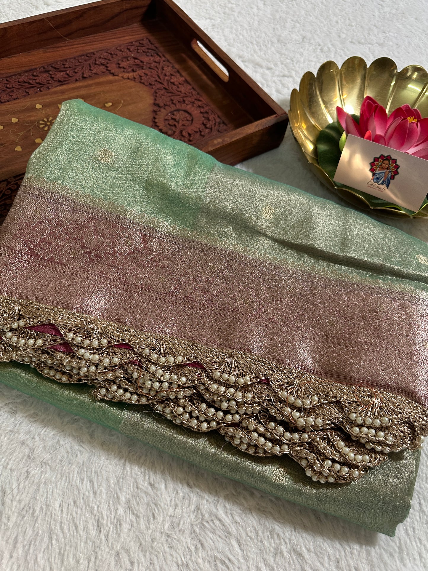 Jade Tissue Saree