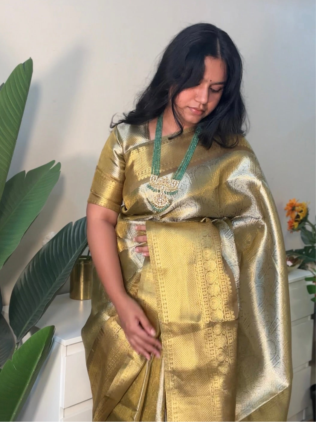 Sobitha Dhulipala kanjivaram saree