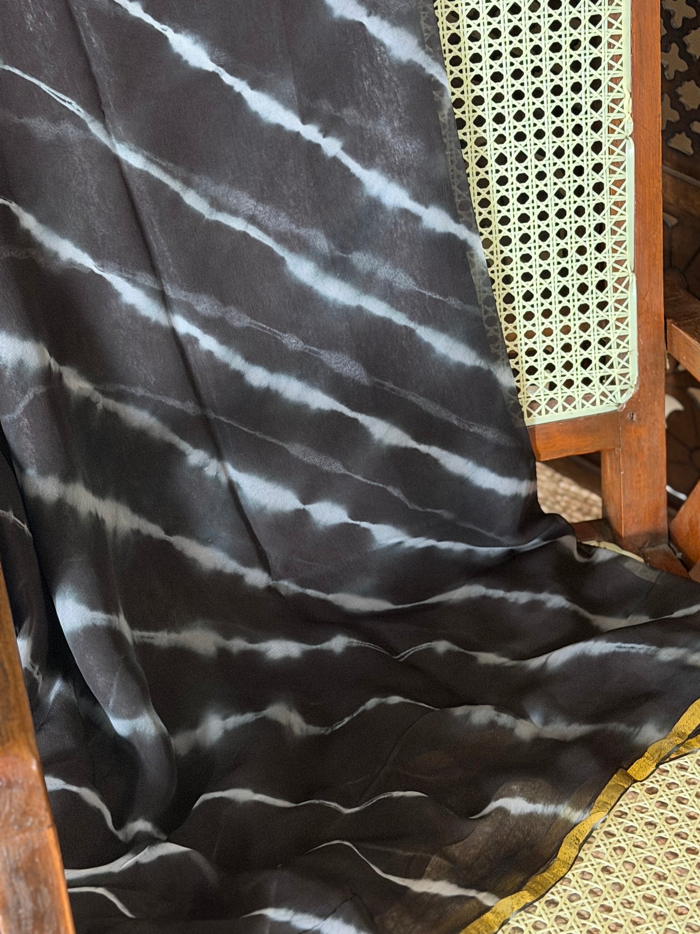 Myra Chiffon HandBlock Printed Saree