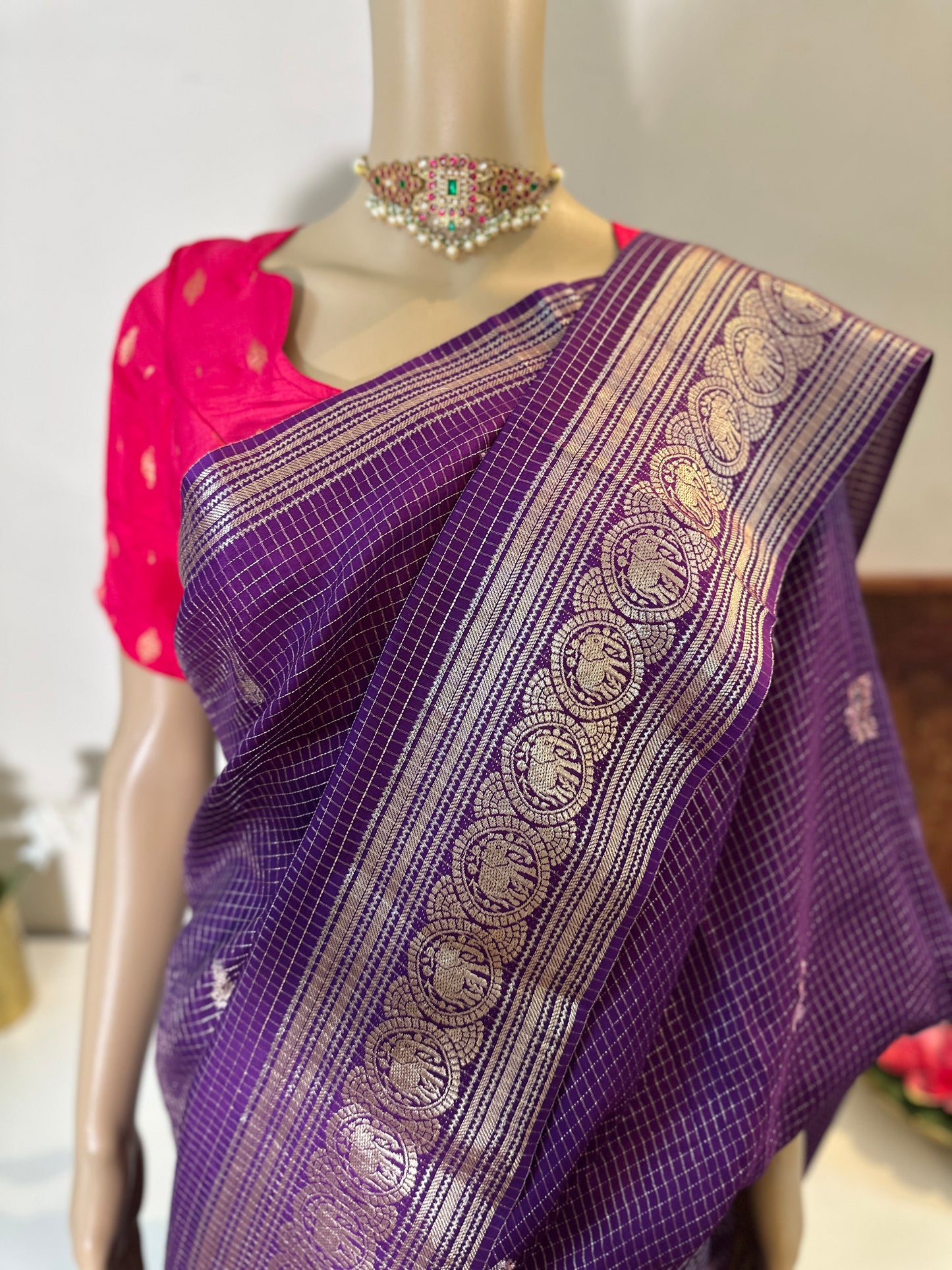 Vintage Purple Saree