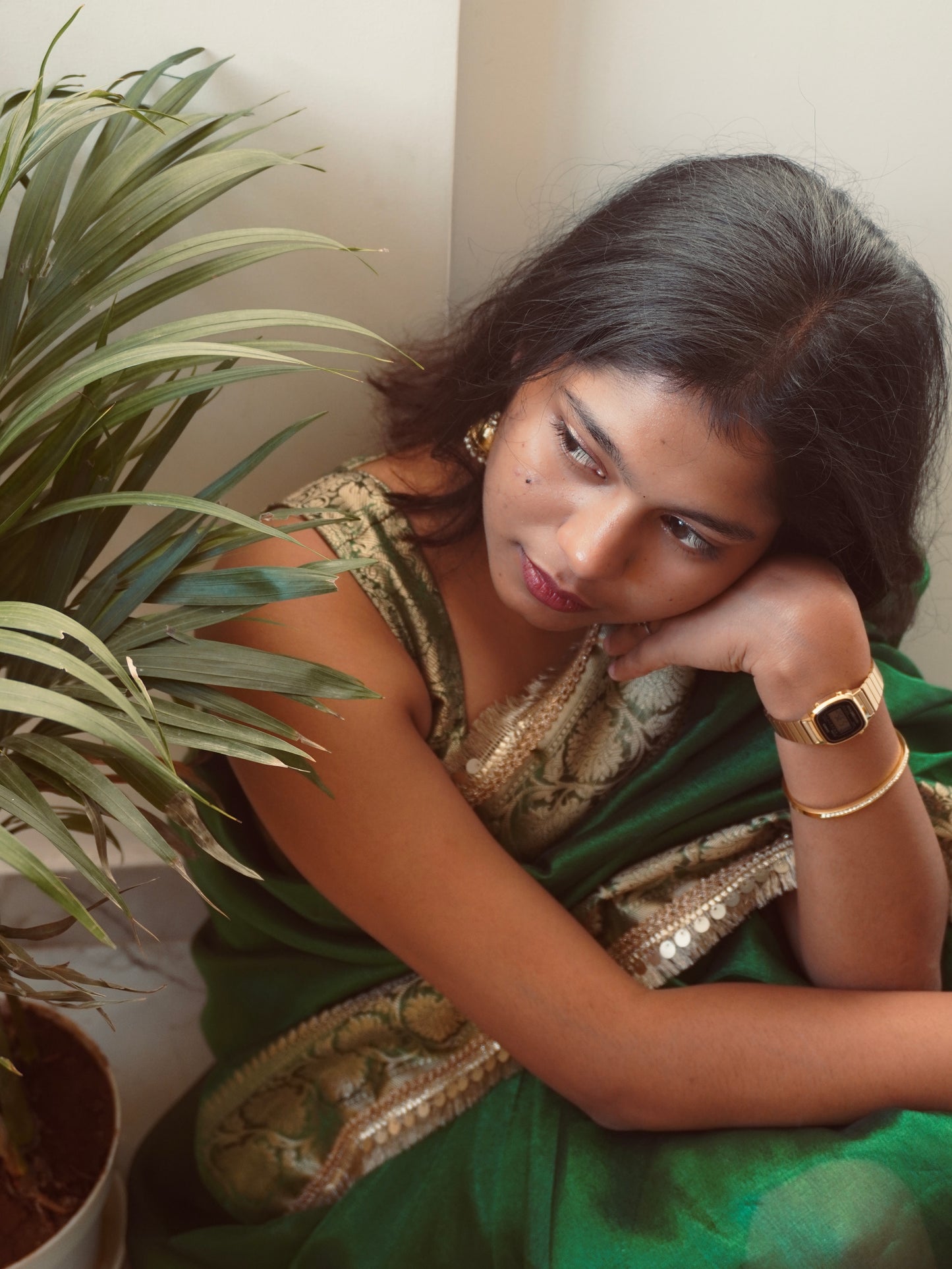 Emerald Tissue Saree