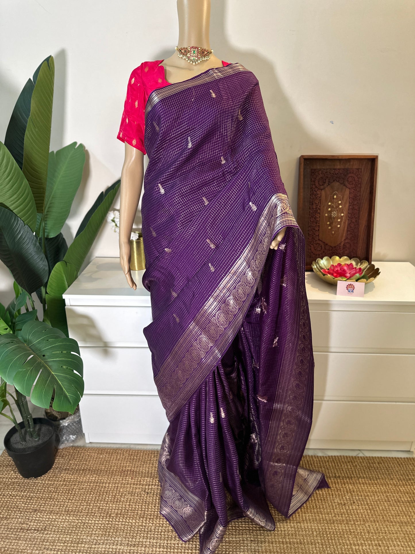 Vintage Purple Saree