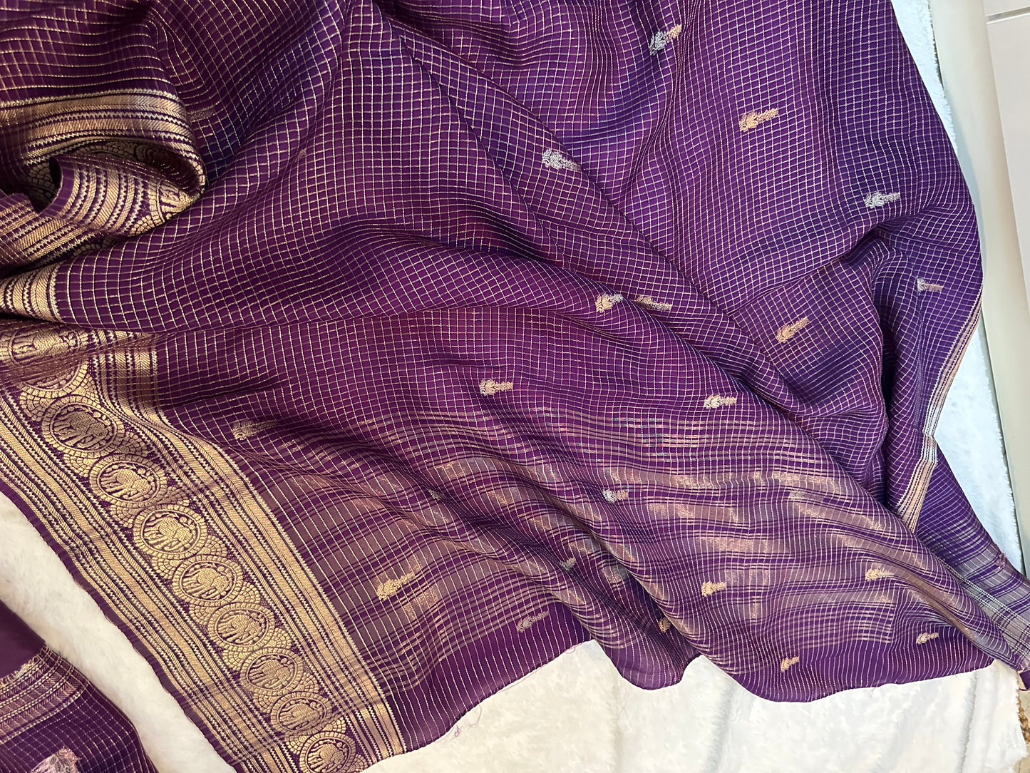 Vintage Purple Saree