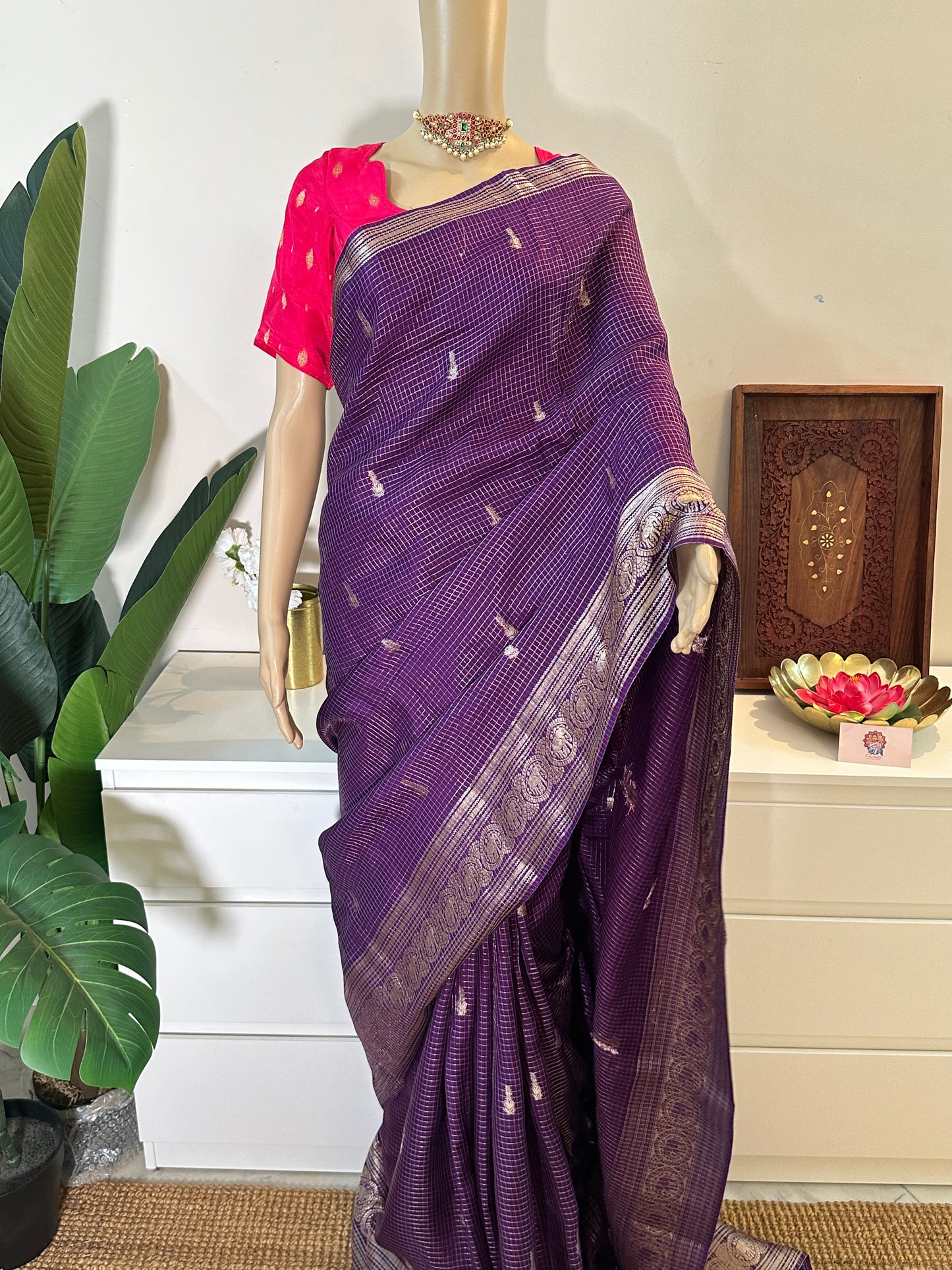 Vintage Purple Saree