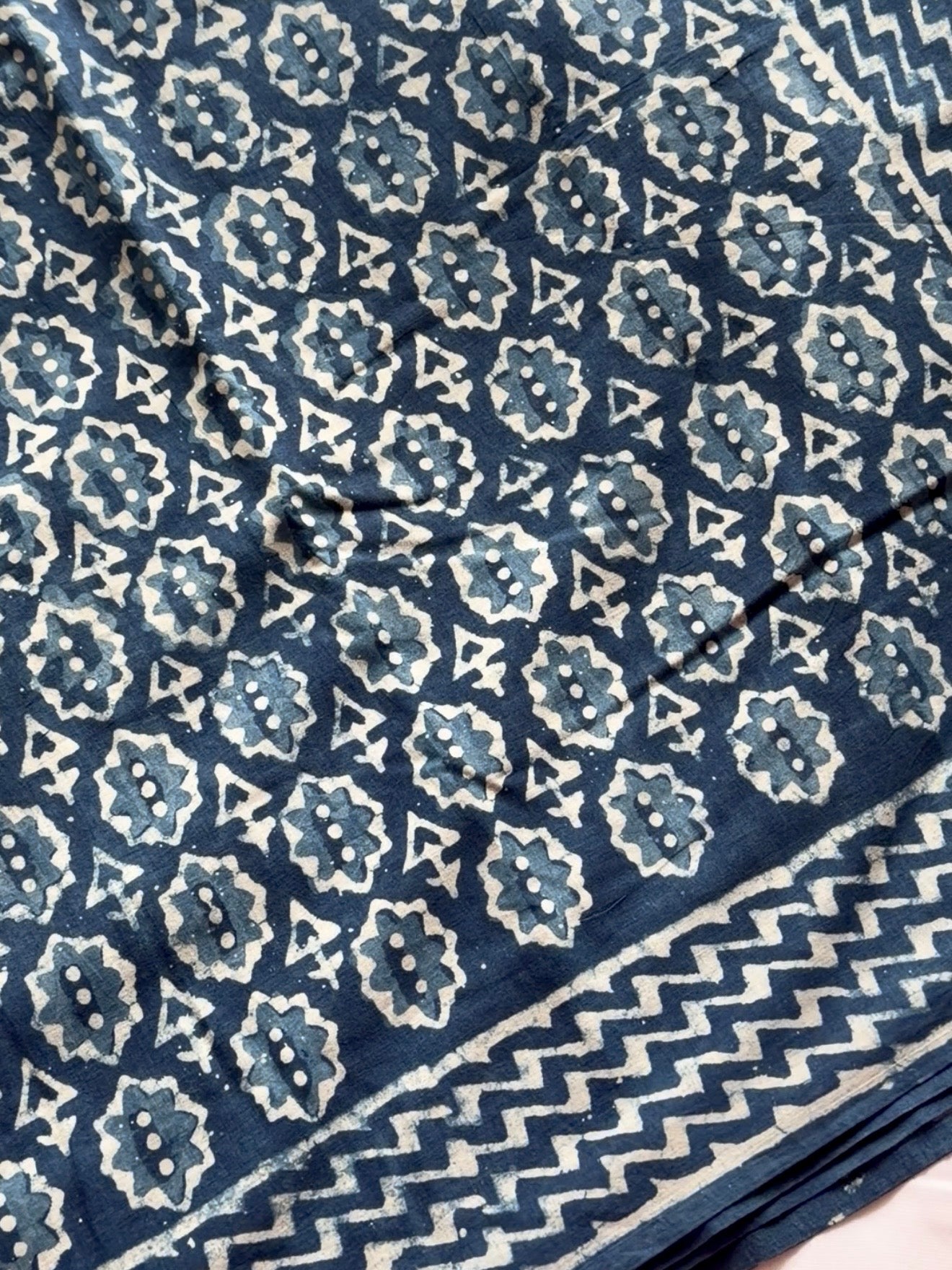 Indigo Pure Mulmul Cotton