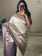 Load image into Gallery viewer, Peacock Parrot Silk Saree
