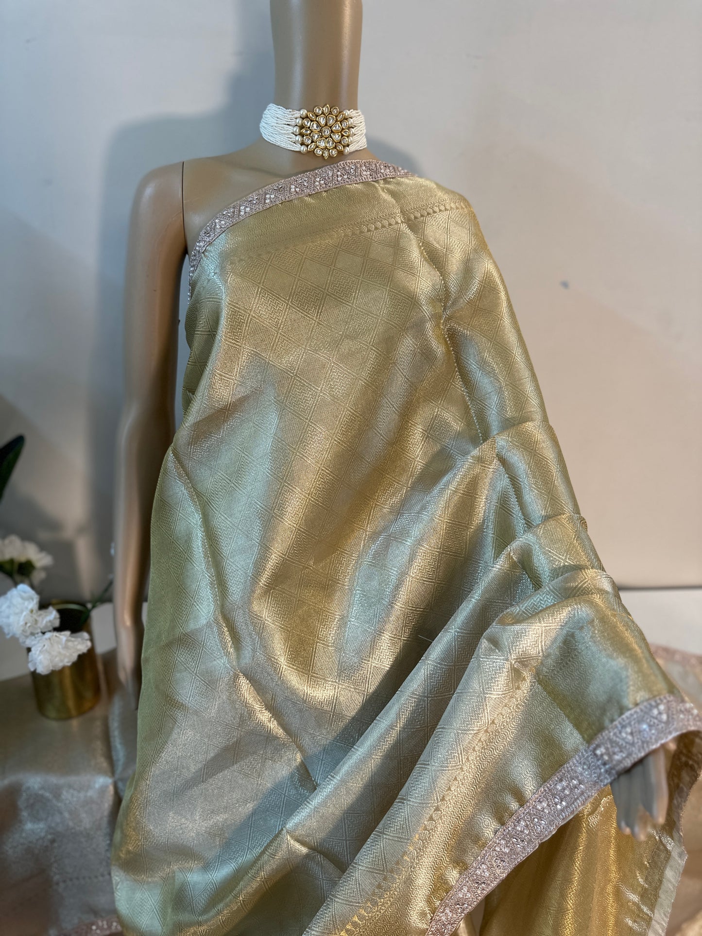 Rekha kanjivaram tissue saree