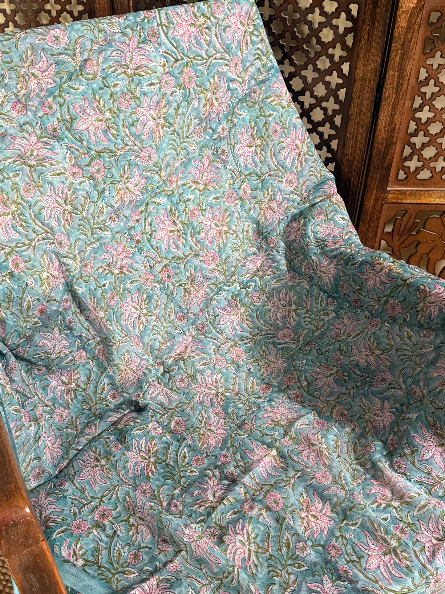 Ira Chiffon HandBlock Printed Saree