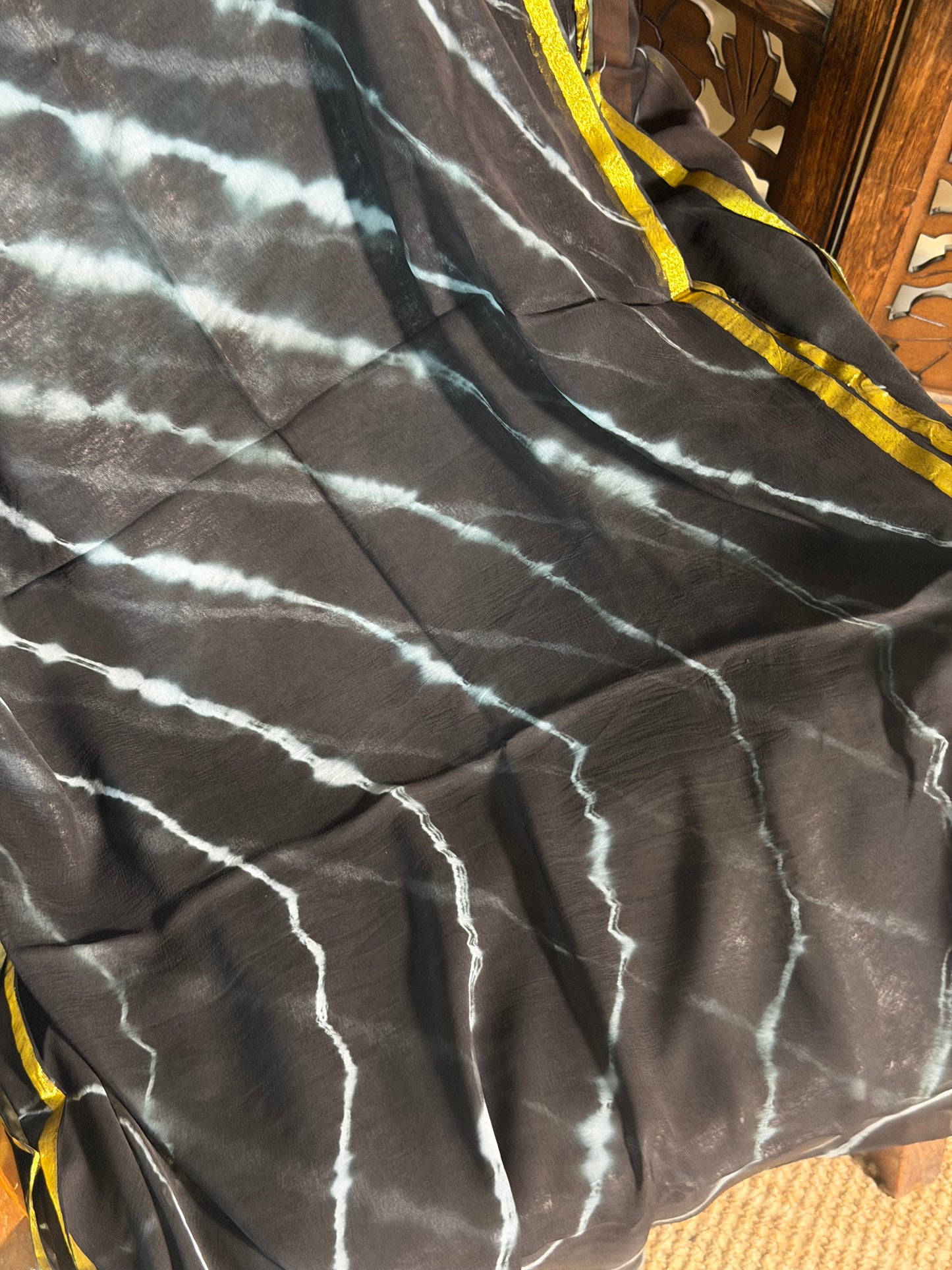 Myra Chiffon HandBlock Printed Saree