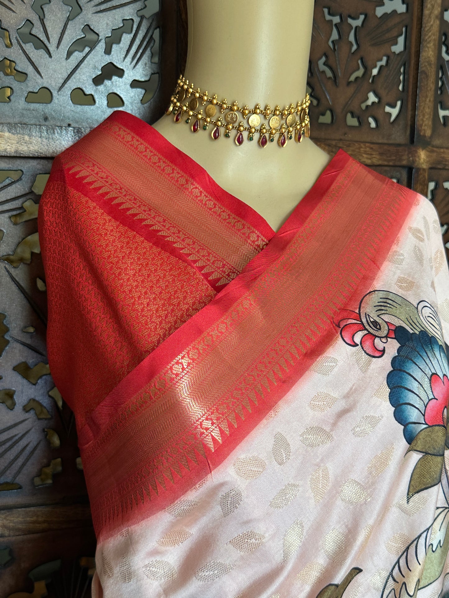 Red Kanchi Kalamkari