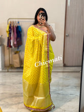 Load image into Gallery viewer, Banarasi georgette cutwork saree
