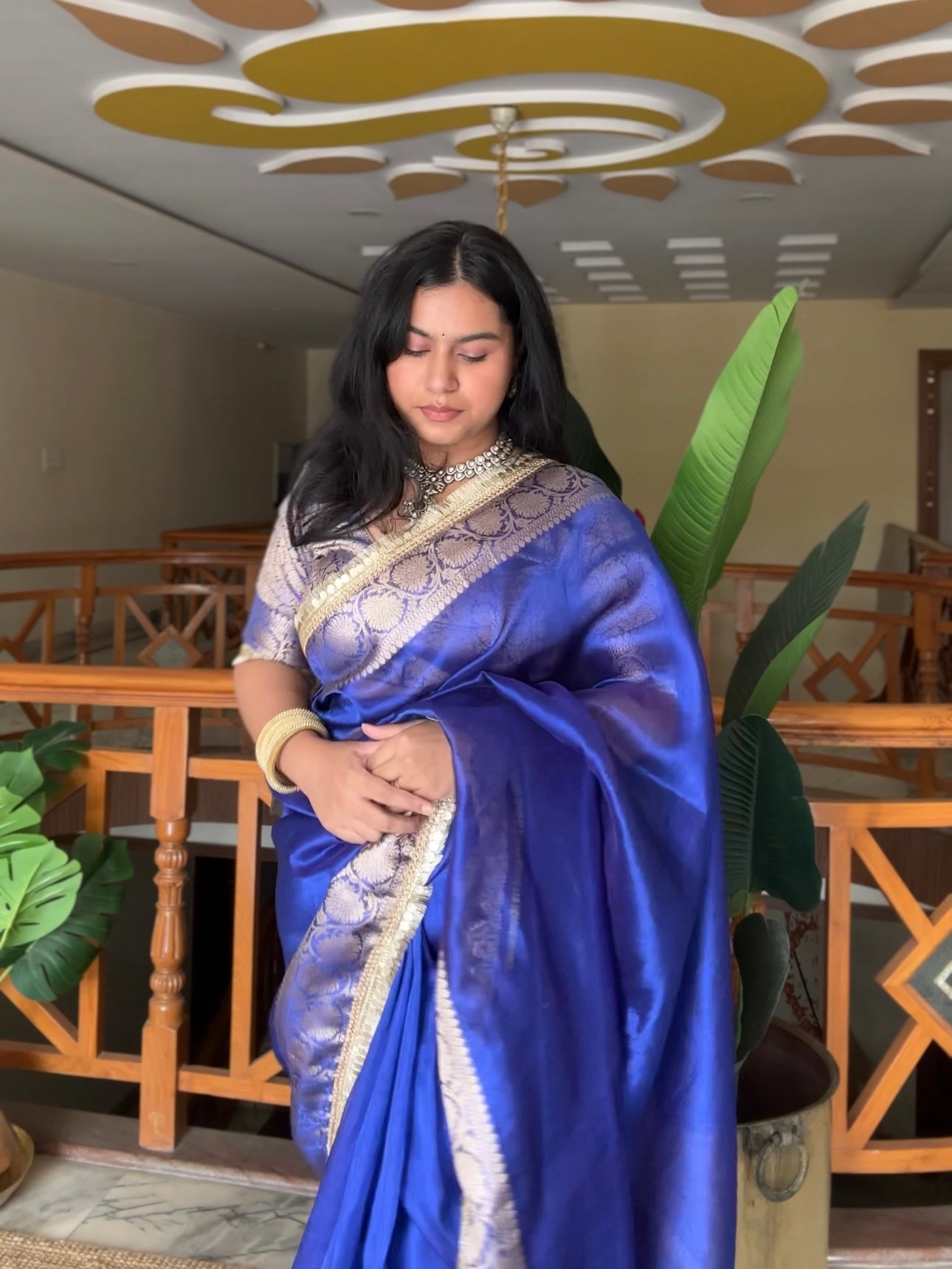 Sapphire Tissue Saree