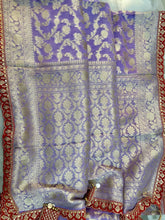 Load image into Gallery viewer, Lavender Khaddi Georgette Saree
