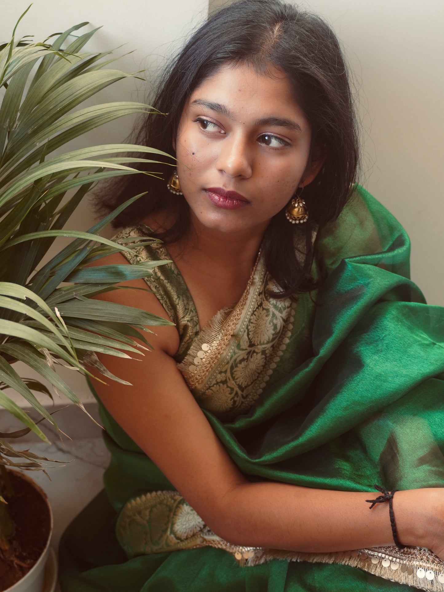 Emerald Tissue Saree