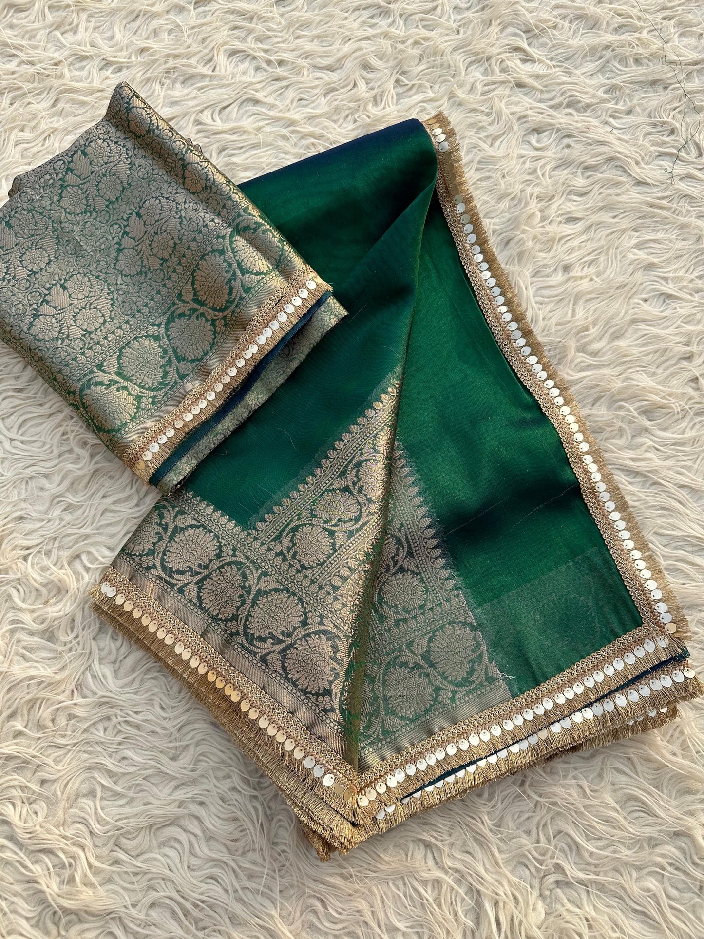 Emerald Tissue Saree