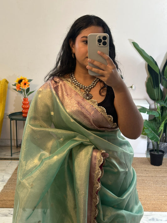 Jade Tissue Saree