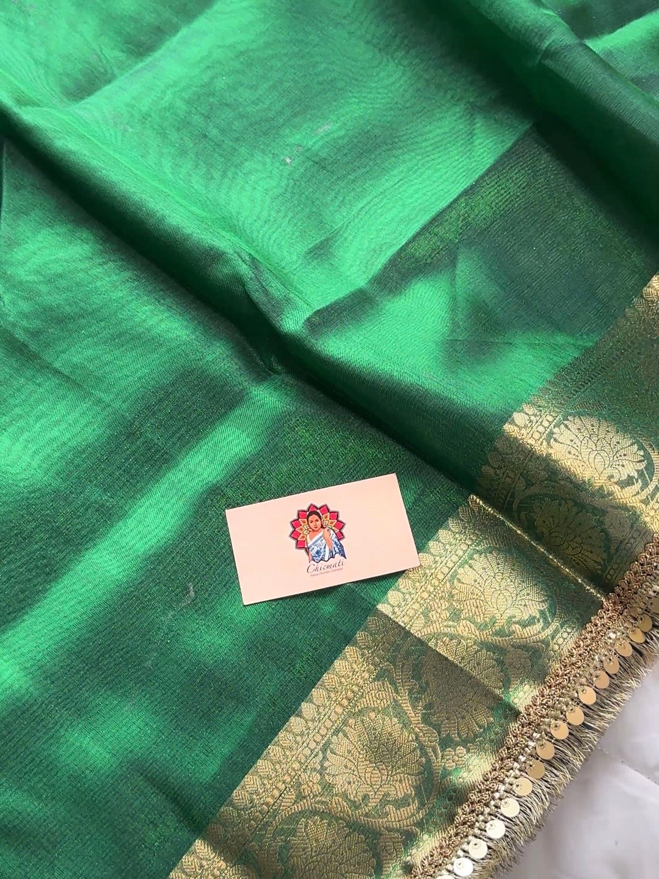 Emerald Tissue Saree