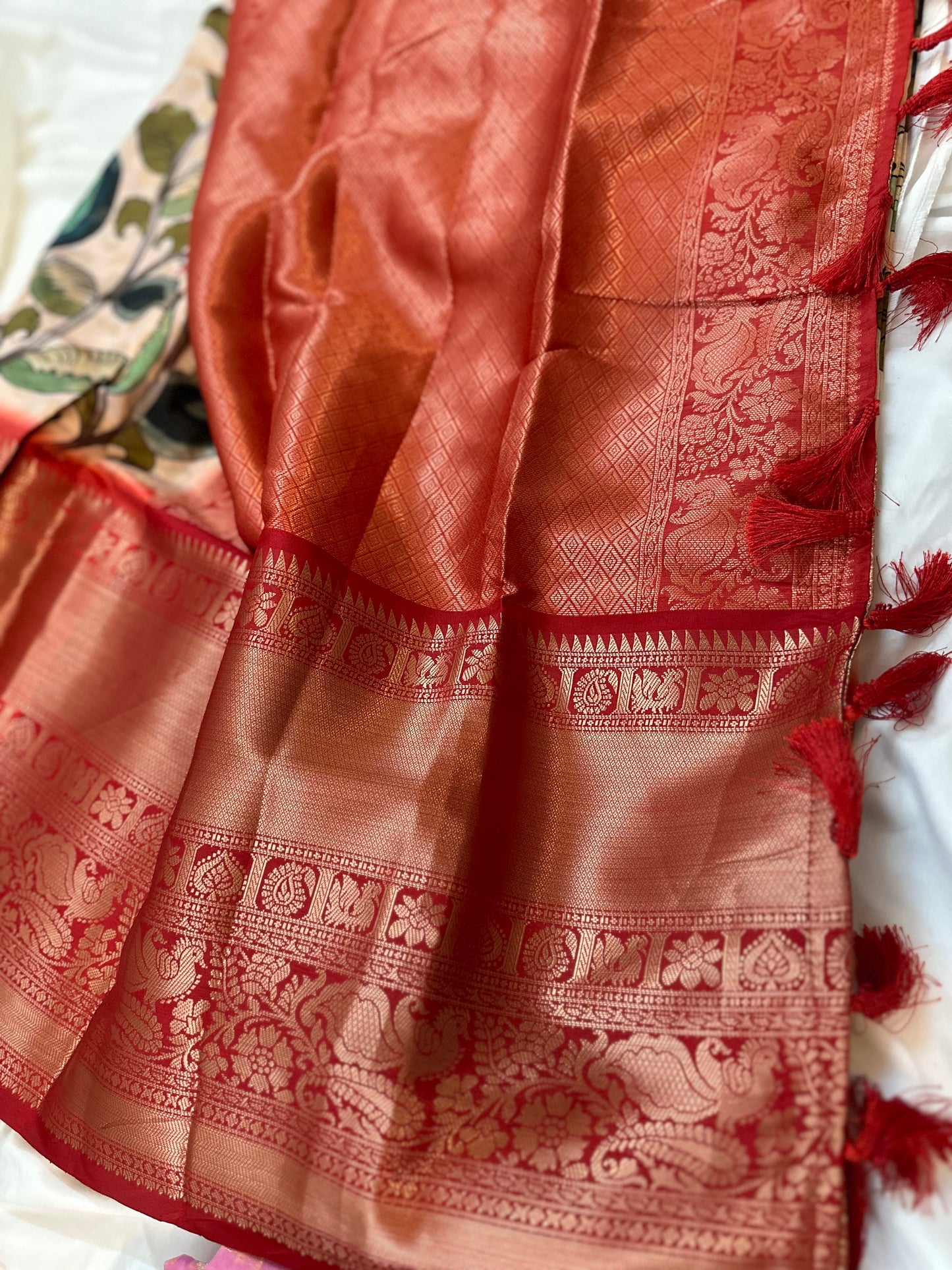 Red Kanchi Kalamkari