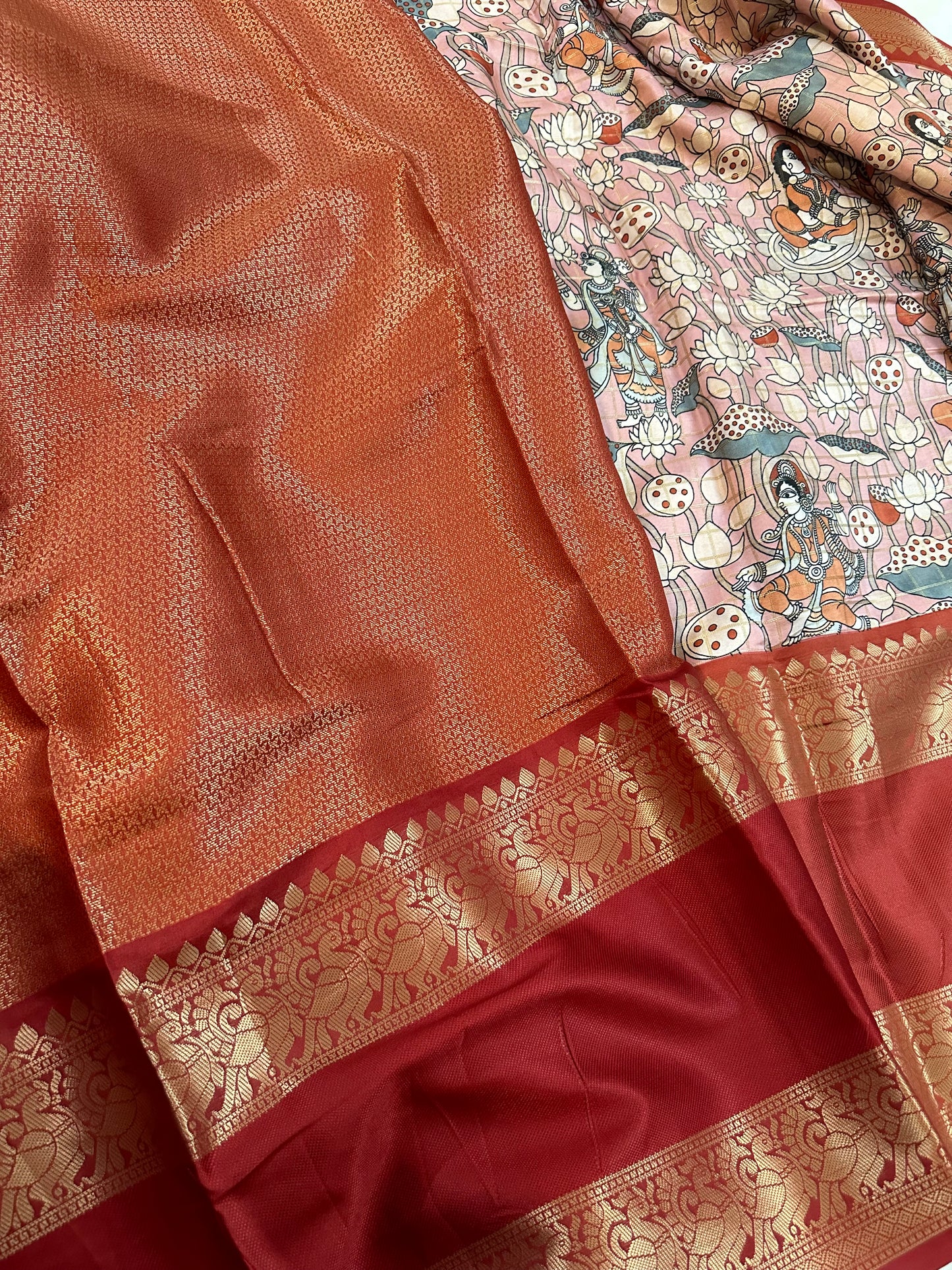 Pink Pichwai Saree