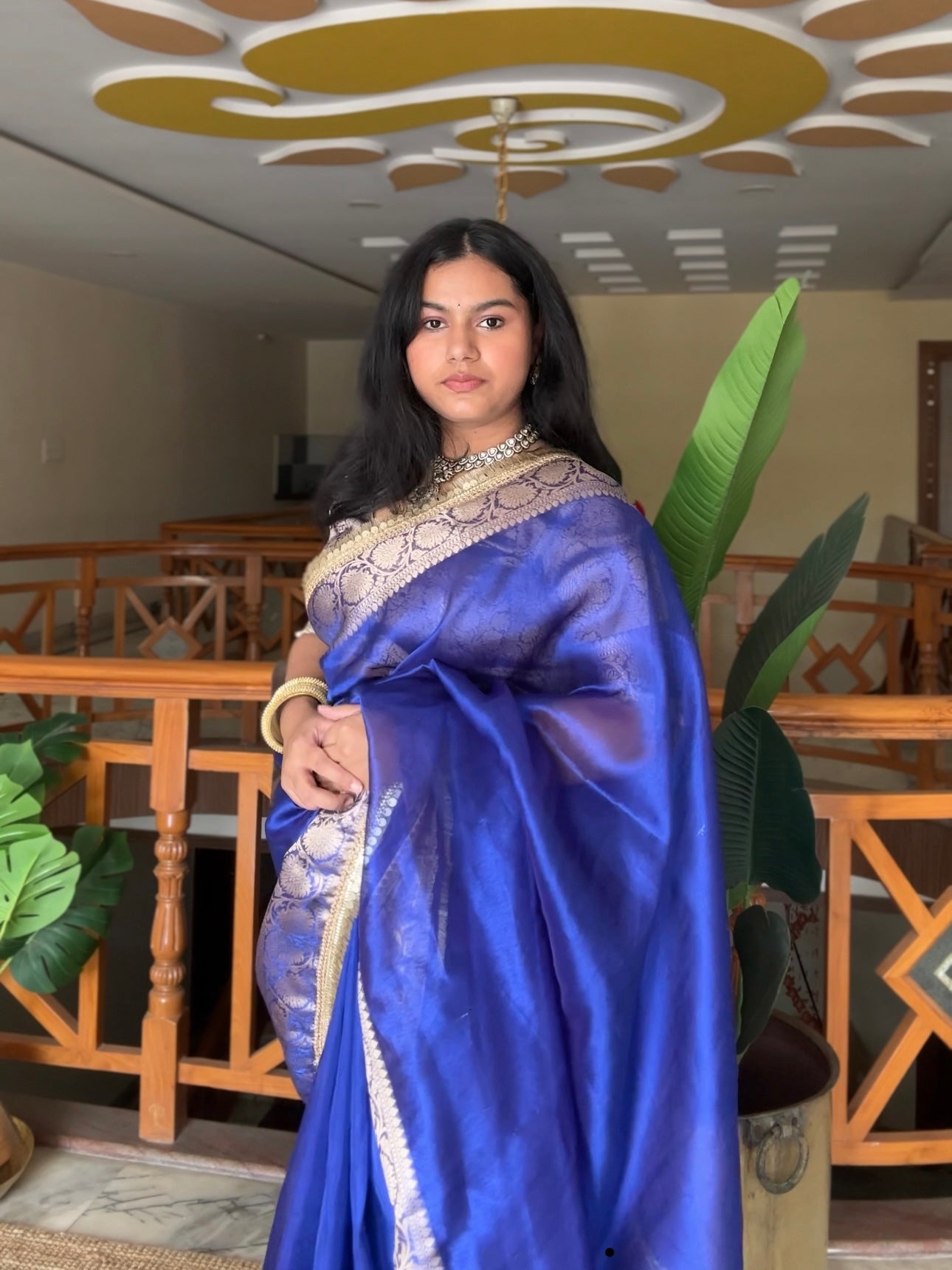 Sapphire Tissue Saree