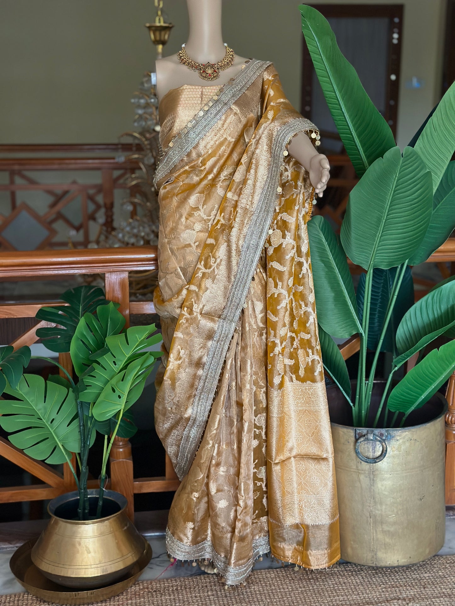 Orange Raaga Tissue Saree