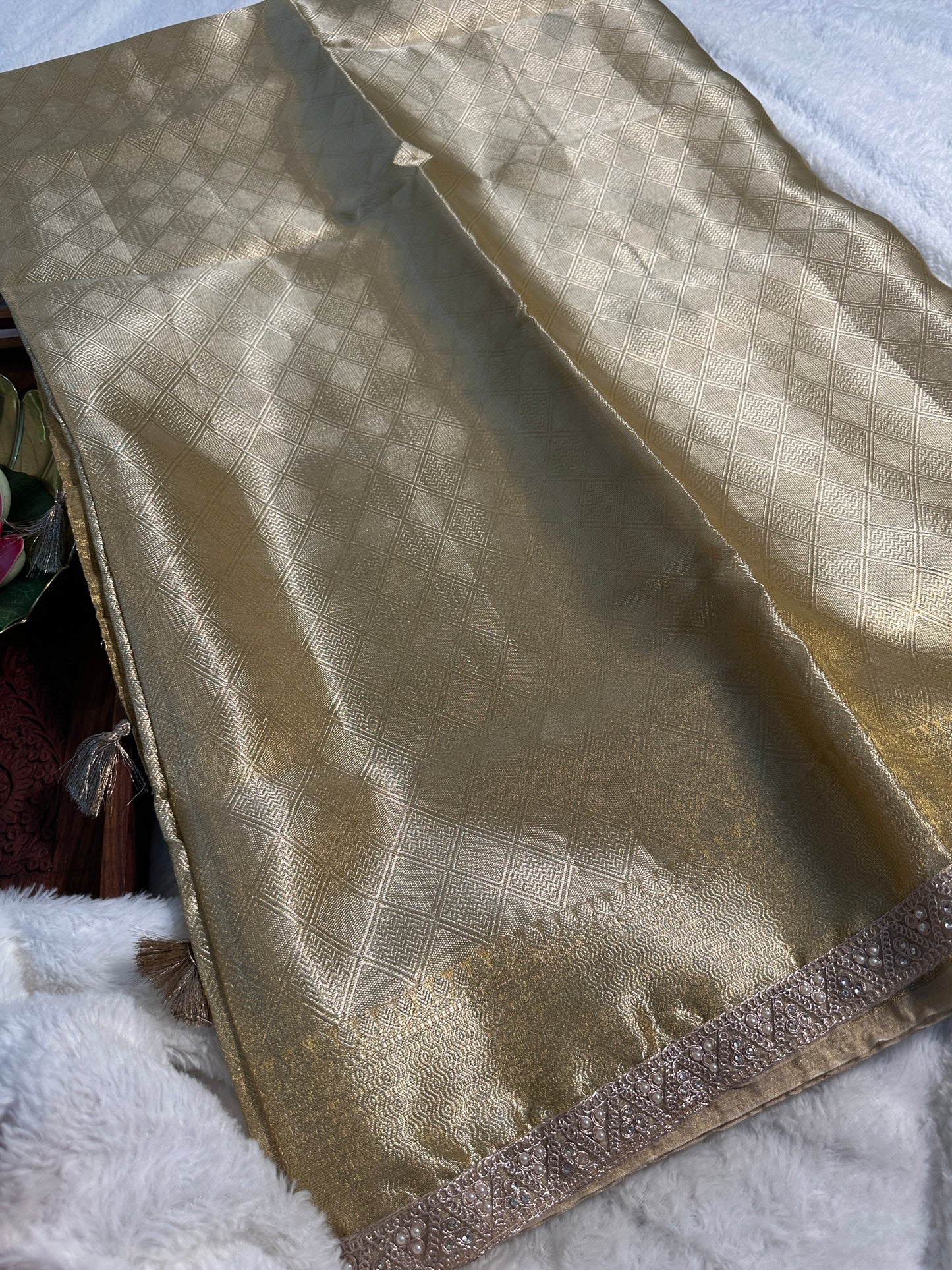 Rekha kanjivaram tissue saree