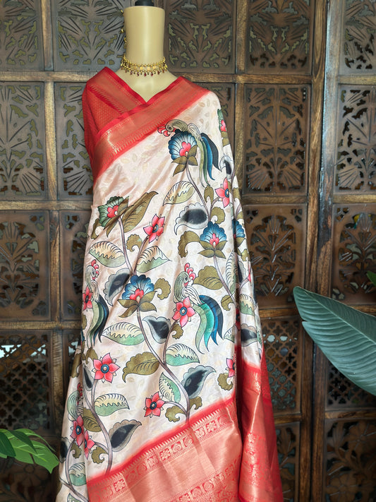 Red Kanchi Kalamkari