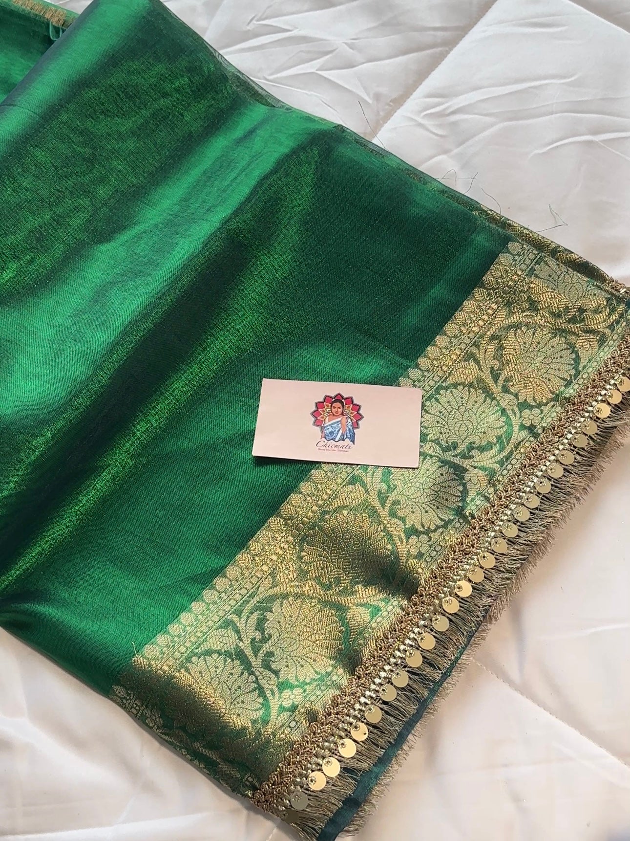 Emerald Tissue Saree