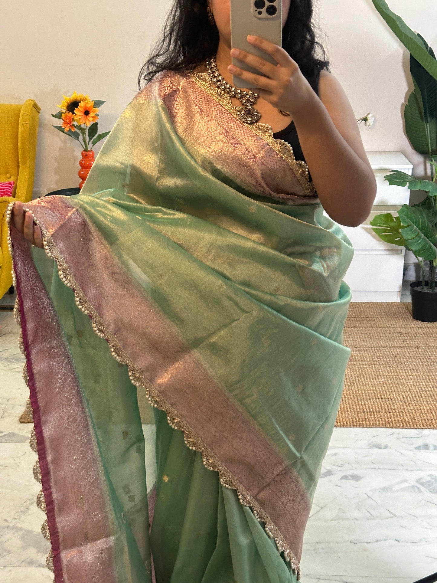 Jade Tissue Saree