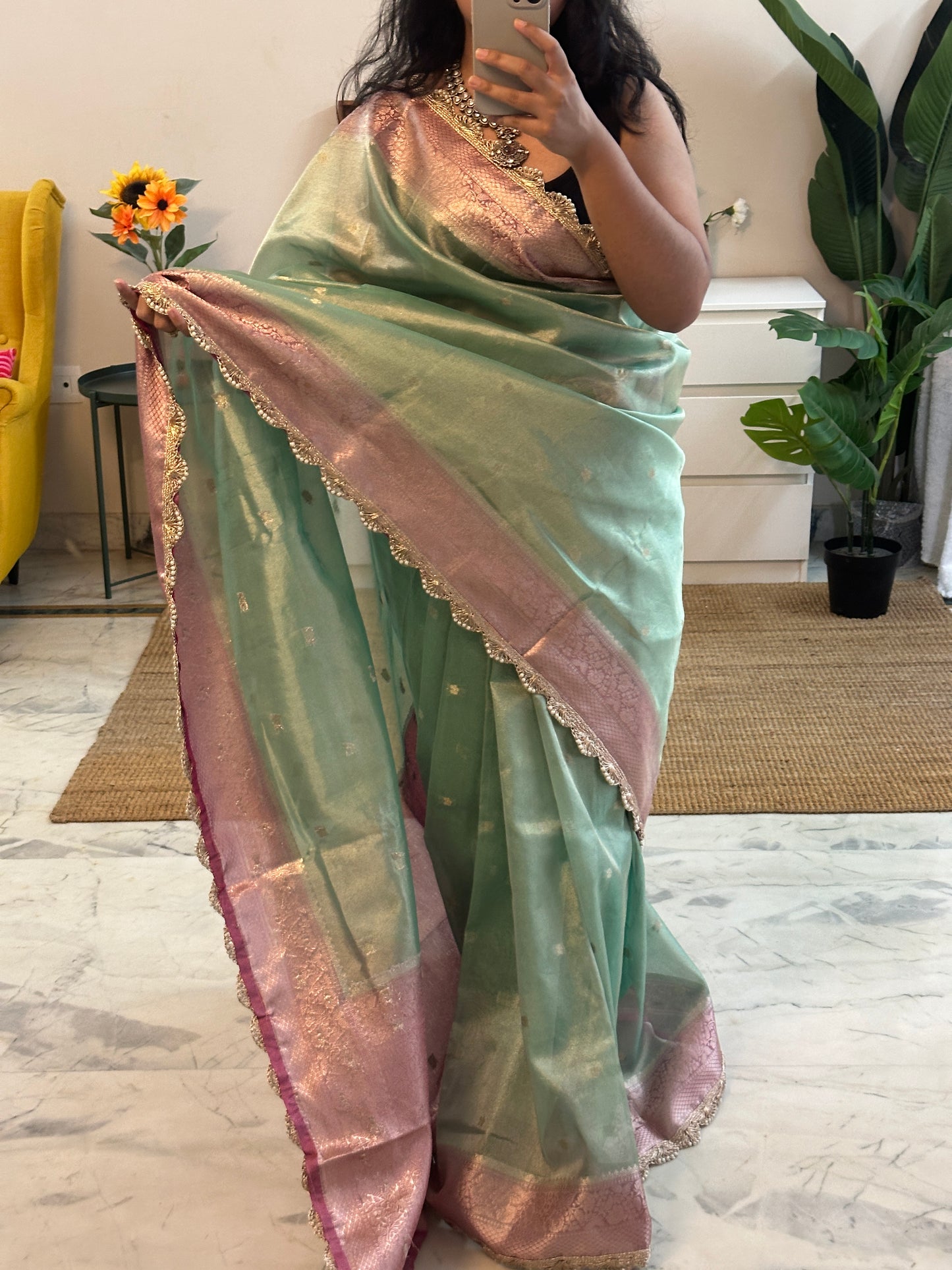 Jade Tissue Saree