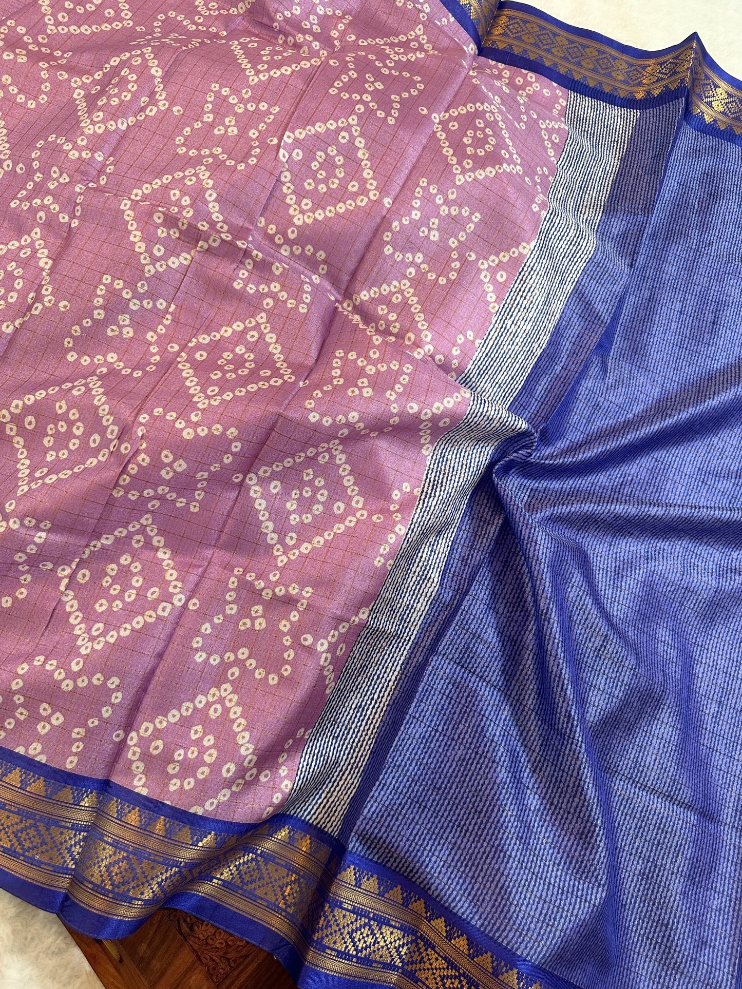 Bandhani kanjivaram Saree