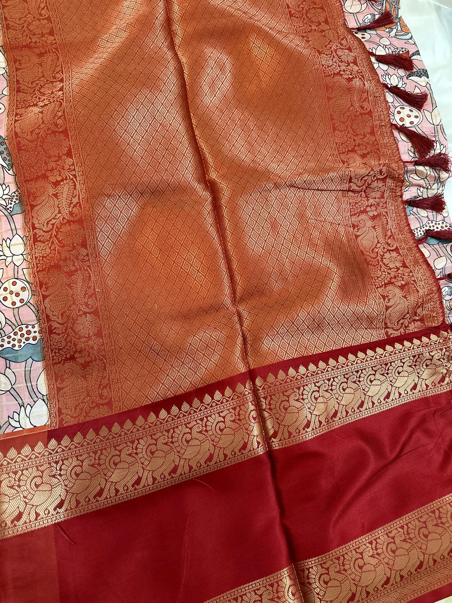 Pink Pichwai Saree