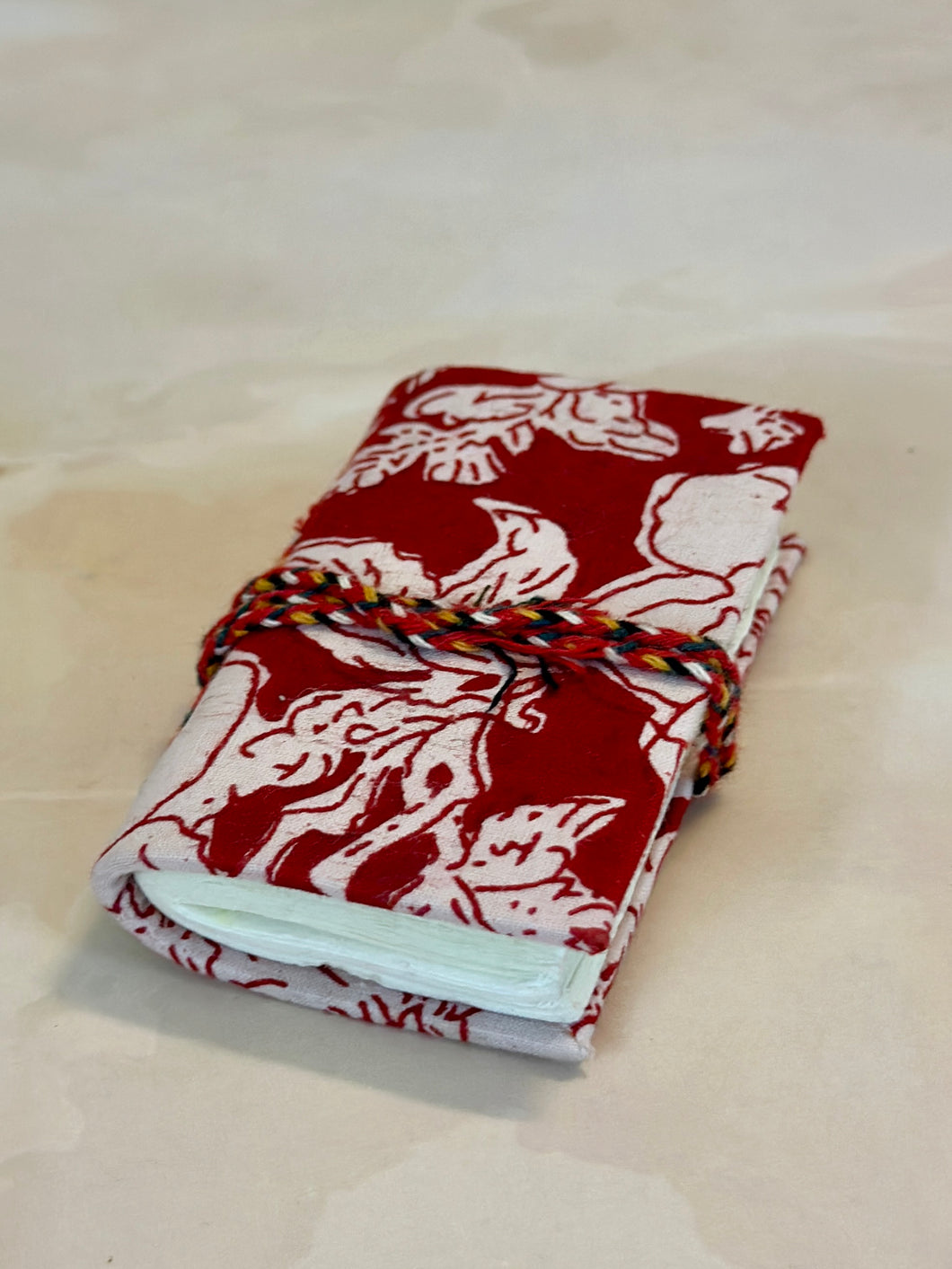 Red Handmade Mini Notebook