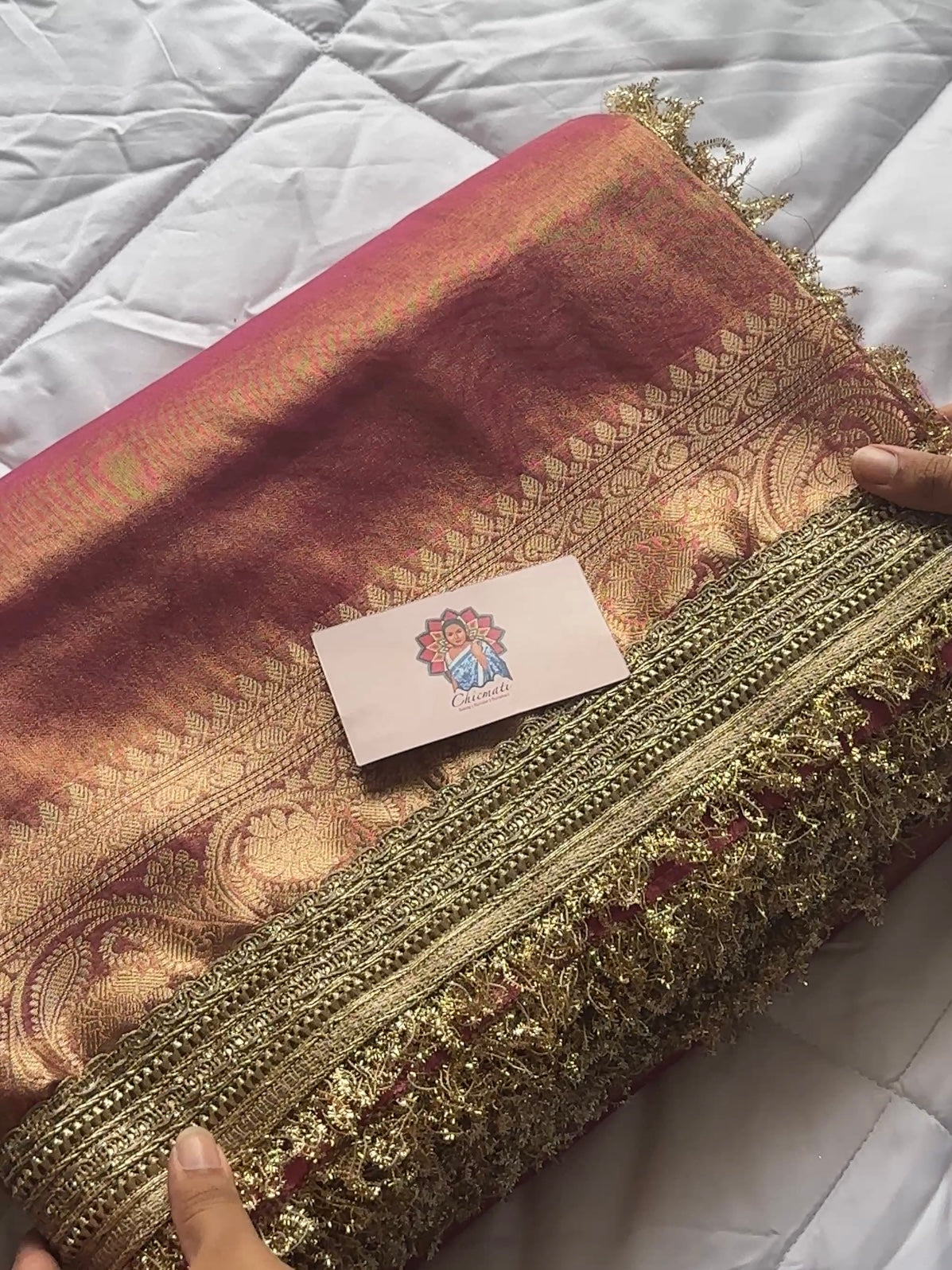 Blush Tissue Saree