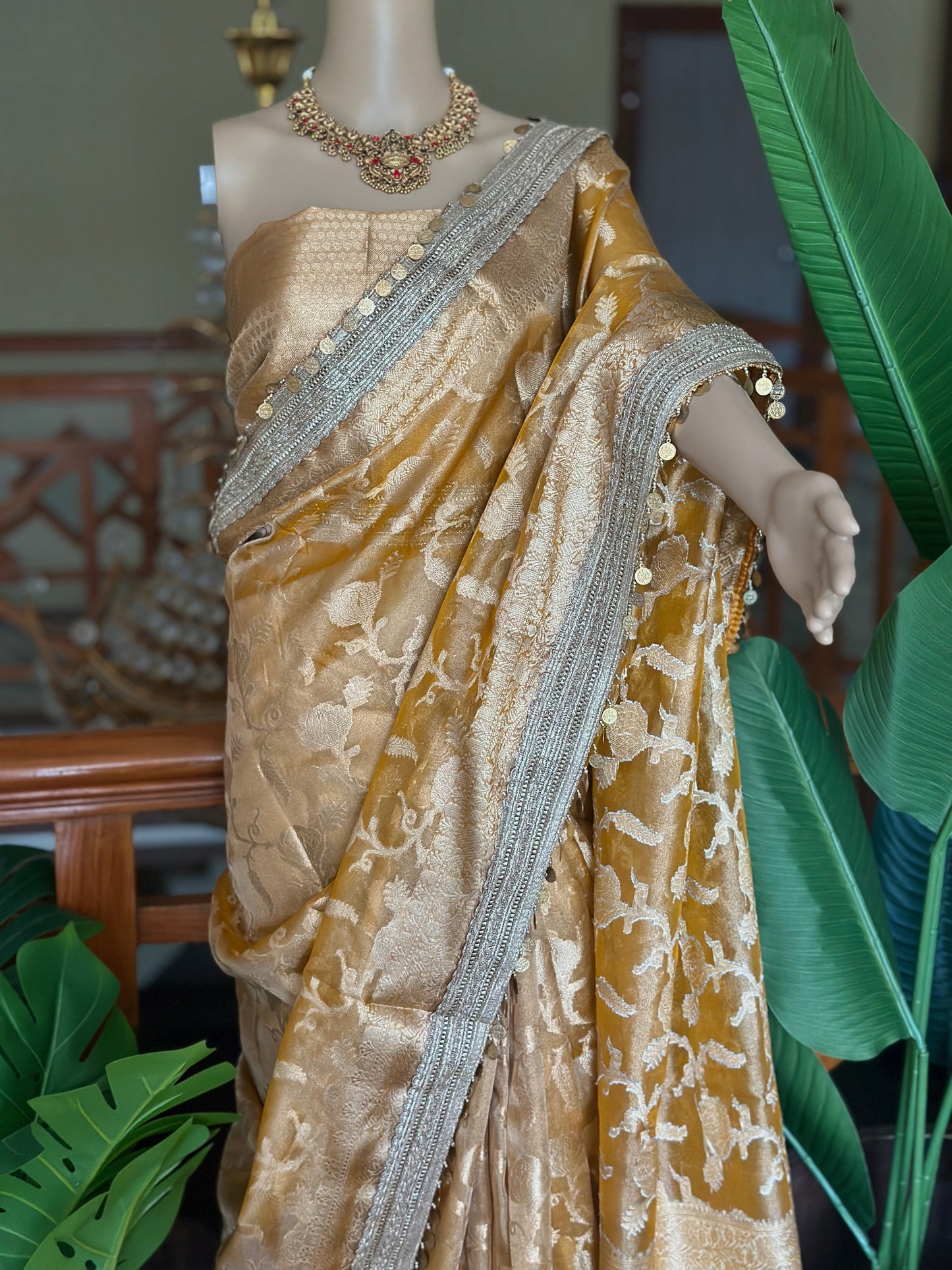 Orange Raaga Tissue Saree