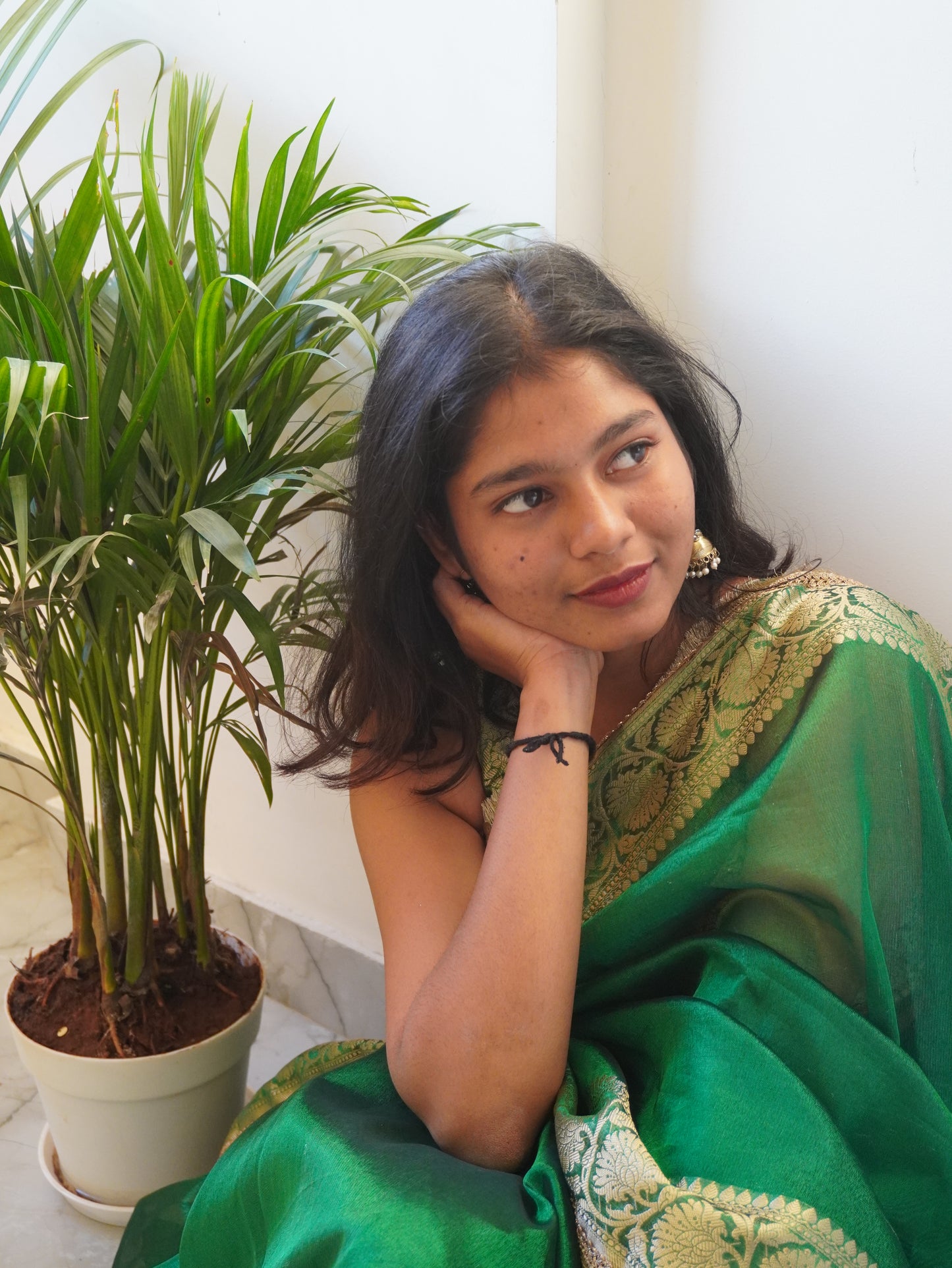 Emerald Tissue Saree