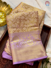 Load image into Gallery viewer, Lavender Kanjivaram Silk Saree
